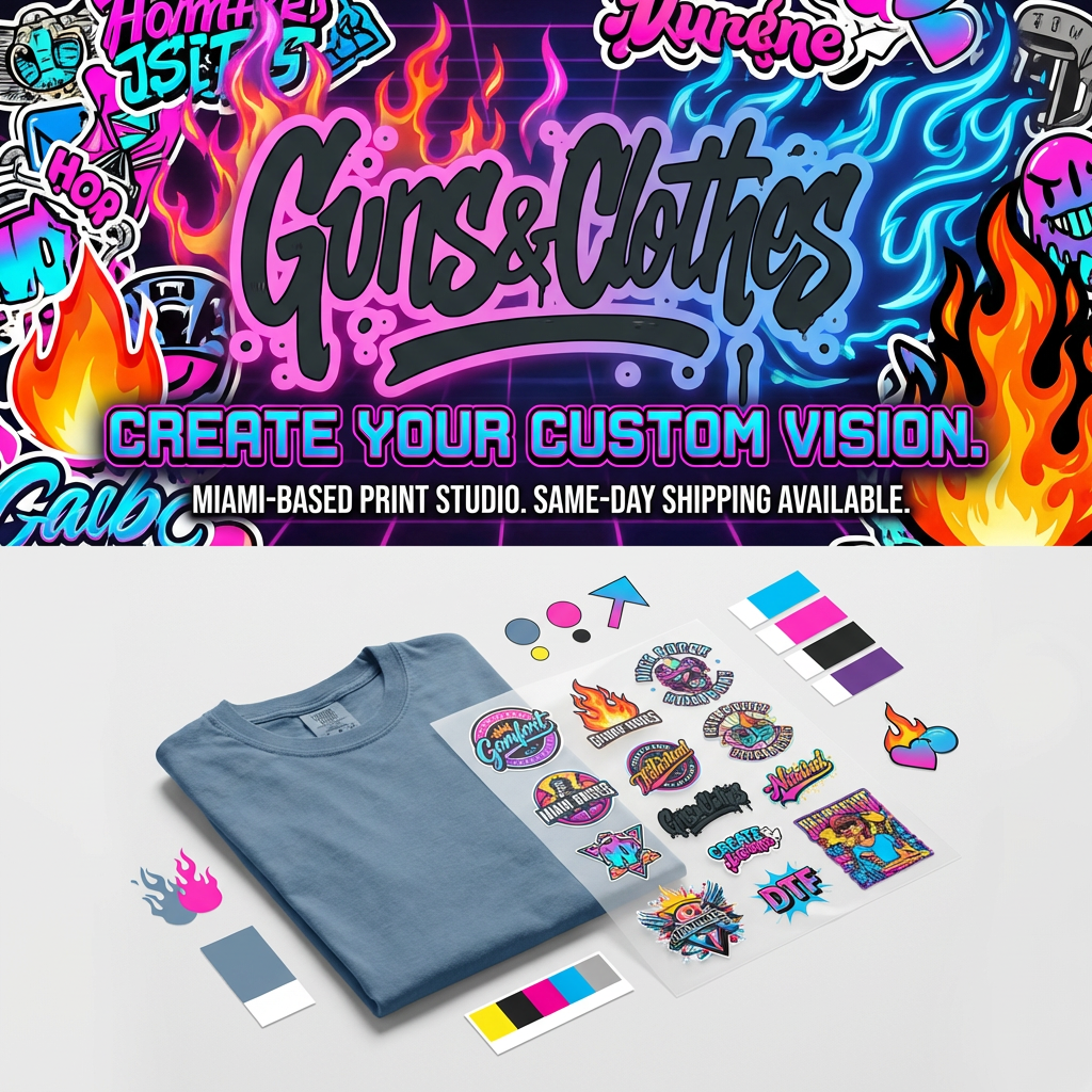 DTF transfer by size